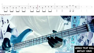 Looks That Kill by Motley Crue - Bass Cover with Tabs Play-Along