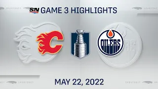 NHL Game 3 Highlights | Flames vs. Oilers - May 22, 2022