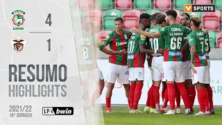 Highlights | Resumo: Marítimo 4-1 Santa Clara (Liga 21/22 #14)