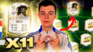 11x Sobres Icon Moments Deciden mi Equipo de FIFA 22