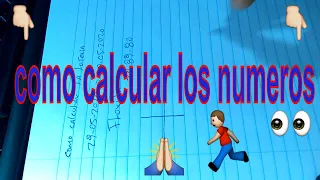 Método para aprender a calcular los números #como calcular la lotería