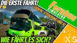 DIE ERSTE FAHRT! So fährt sich der Fernbus Simulator auf den Konsolen?! ENDLICH MIT LENKRAD XSX|PS5