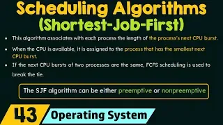 Scheduling Algorithms - Shortest Job First (SJF)