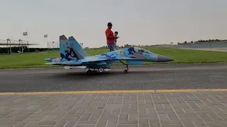 Giant Scale, Twin Turbine RC Jet - Sukhoi SU 27 - Full Flight with Ground Checks