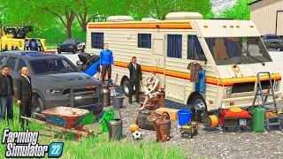 COPS CALLED TO EVICT RV THAT WOULD NOT LEAVE! | CAN WE MAKE MILLIONS? FARMING SIMULATOR 22