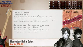 🎻 Maneater - Hall & Oates Bass Backing Track with chords and lyrics