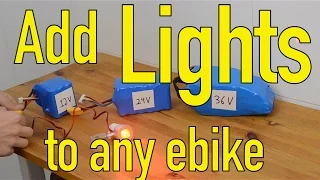 How to add any LED lights to an electric bicycle