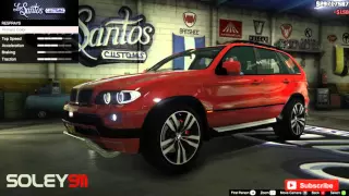 BMW X5 E53 2005 GTA V car mod tuning !!