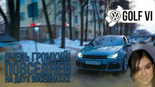 АВТОЗВУК - ГРОМКИЙ Golf VI / ДВЕ ВОСЕМНАХИ Deaf Bonce 4518R ЛОМАЮТ МАШИНУ