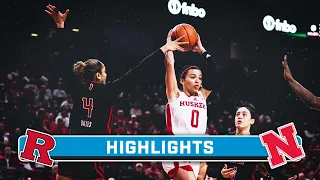 Rutgers at Nebraska | Highlights | Big Ten Women's Basketball | Feb. 3, 2024