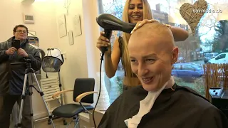 8200 15 Buzzcut forced headshave in salon by Zoya  full video