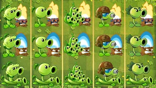 Pvz 2 Evolution - Every Peashooter Combo Challenge -  Noob Vs Pro Vs God - Which Pea Is Best?