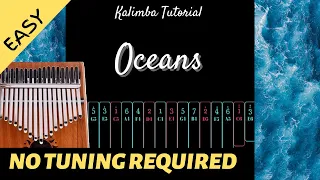 Oceans (Where Feet May Fail) | Kalimba Tutorial (Easy)