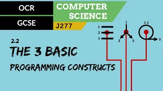 63. OCR GCSE (J277) 2.2 The 3 basic programming constructs