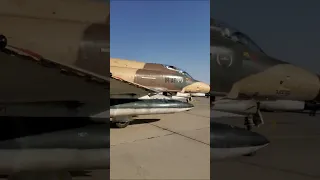 Iran Airforce F4 phantoms taxi by , تکسی جنگنده های فانتوم اف ۴ نیروهوایی