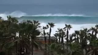 Pre Hurricane Odile Waves From 7th Floor Balcony Villa Del Palmar Cabo San Lucas