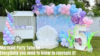 Mermaid Balloon Tail and Mermaid Balloon Garland Step By Step | DIY Mermaid Balloon Garland Tutorial