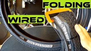 Expensive Folding vs Cheap Wired Bike Tire. Which One To Buy? Maxxis Crossmark.