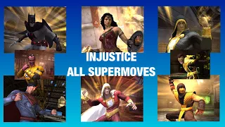 Injustice Gods Among Us | All Characters Super Moves