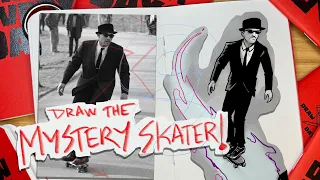 Draw Tony Hawk's MYSTERY SKATEBOARDER | Daily Drawing Challenge!