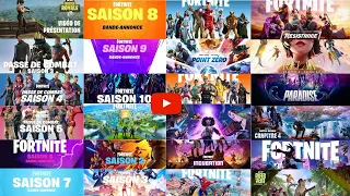 Tous les Trailers Fortnite Saison 1 à 25 (FR)