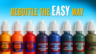 HOW TO Transfer Your CITADEL Paints To Droppers. QUICK And EASY!