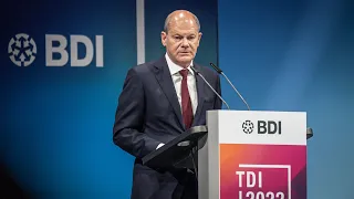 Scholz verteidigt auf Industrie-Tagung Sanktionen gegen Russland