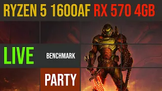 Streaming Benchmark party vol 10 |  Ryzen 5 1600AF | RX 570 4GB