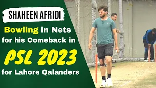 Shaheen Afridi Bowling in nets after Injury at NHPC Lahore