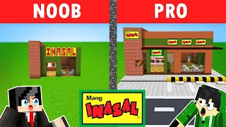 NOOB VS PRO: Mang INASAL BUILD CHALLENGE | Minecraft OMOCITY (Tagalog)