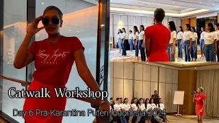 Day 6 Pra-Karantina Finalis Mendapat Catwalk Workshop dari Kimmyjayanti #puteriindonesia2024 #fyp