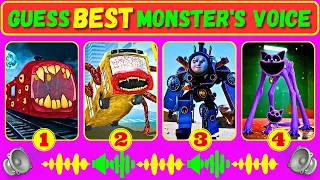 Guess The Scary Monster Voice Train Eater, Bus Eater, Skibidi Thomas Toilet, CatNap Coffin Dance