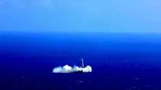 SpaceX видео CRS 6 не удачная посадка