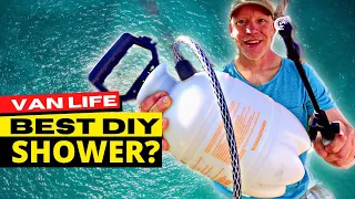 PORTABLE SHOWER FOR CAMPING: DIY, No Power, Cheap, Simple, Reliable Van Life, Wild camping Off Grid.