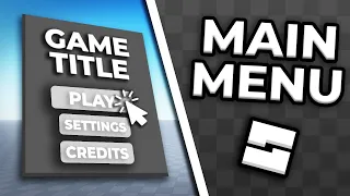 How To Make A Main Menu Gui WITHOUT SCRIPTING