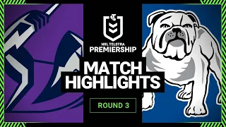 Melbourne Storm v Canterbury-Bankstown Bulldogs | Match Highlights | Round 3, 2013 | NRL