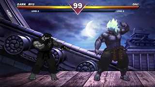 DARK RYU vs ONI - HIGH LEVEL INSANE EPIC FIGHT!