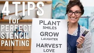 4 Tips for Painting a Perfect Stencil Project EVERY TIME!