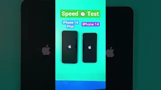 iPhone 14 Plus vs iPhone 14 Speed Test #iphone14plus #iphone14 #shorts #speed #test