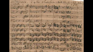 Johann Sebastian Bach - Sinfonia in D major 'Fragment', BWV 1045. {w/ original Manuscript.}