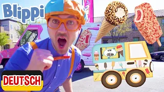 Blippi Deutsch - Blippi erkundet einen Eiswagen | Abenteuer für Kinder | Kinder Videos