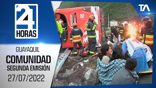Noticias Guayaquil: Noticiero 24 Horas, 27/07/2022 (De la Comunidad – Segunda Emisión)