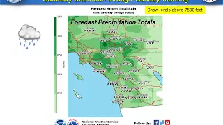 Winter Storms Expected for Southern California - NWS San Diego