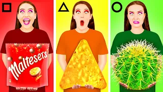 Desafío Formas Geométricas Alimentos #2 | Comer Funky & Alimentos brutos imposibles TeenChallenge
