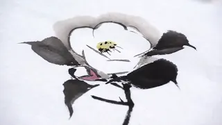 «Композиция с цветами: копируя Сибата Дзенсин» уроки живописи Суми-э