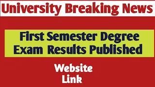 Calicut University First Semester Degree Exam Results Published | Calicut University Exam Results