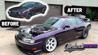 Building a 700HP LSA SWAPPED Nissan 240sx in 10 Minutes!!!!