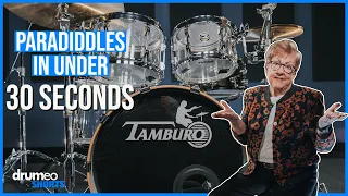 Learn how to play a *tasty* paradiddle groove in under 30 seconds #shorts