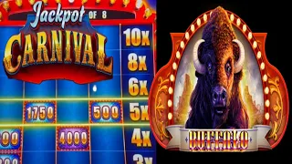 Wins And Bonuses On Jackpot Carnival Slot Machines!