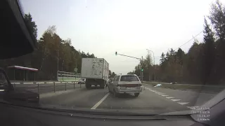 Калуга, пешеходный переход рядом с поворотом на "Сероводородные озера", 02.10.2016